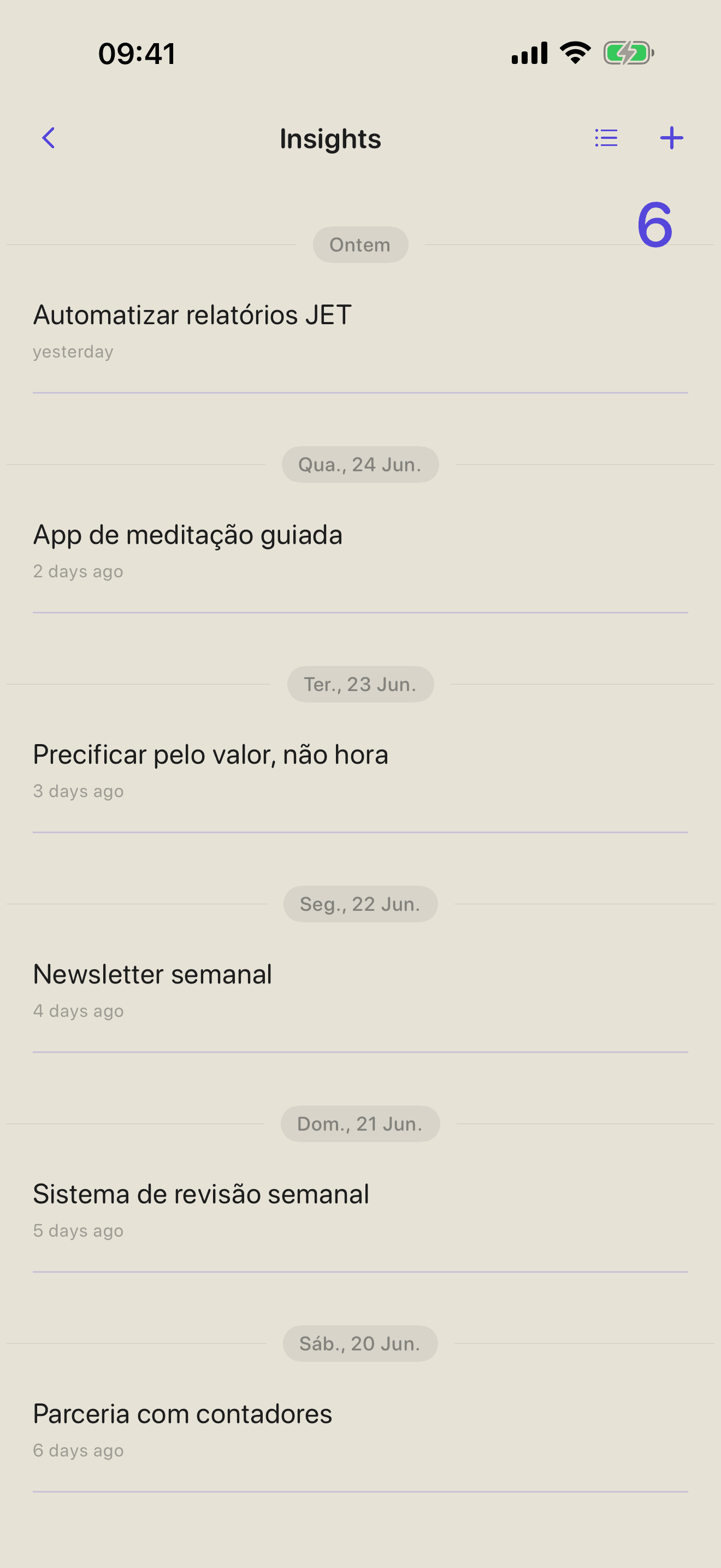 Gaveta Insights do meew